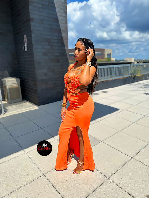 Bohemian Citrus Dress